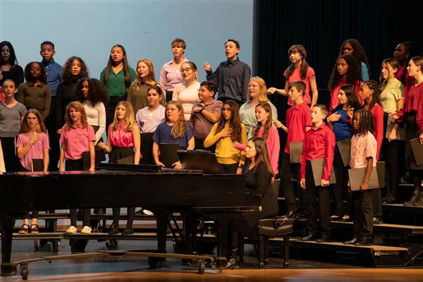 2023 All County Chorus Students Performing